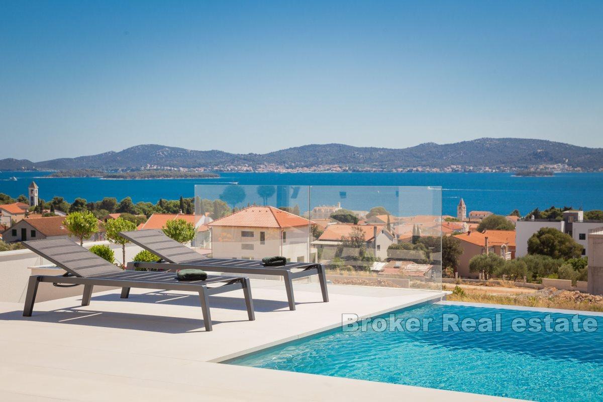 Luxury modern villa with panoramic sea view