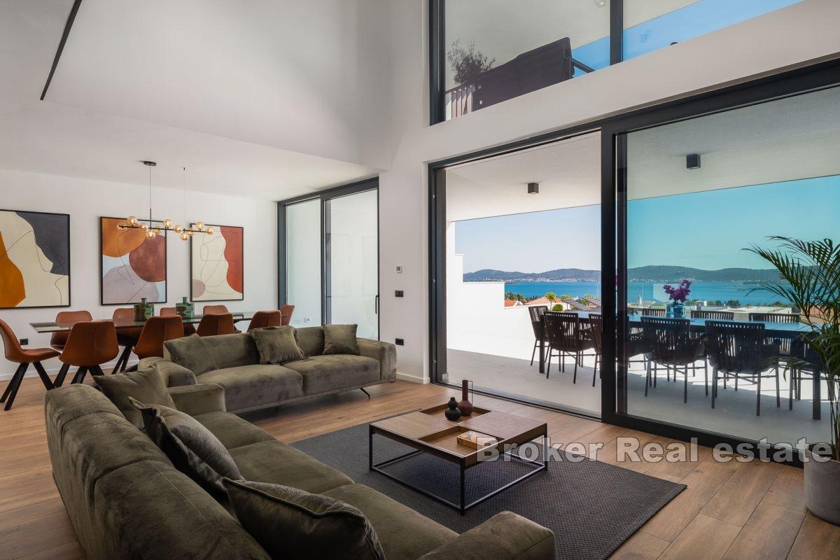 Luxury modern villa with panoramic sea view