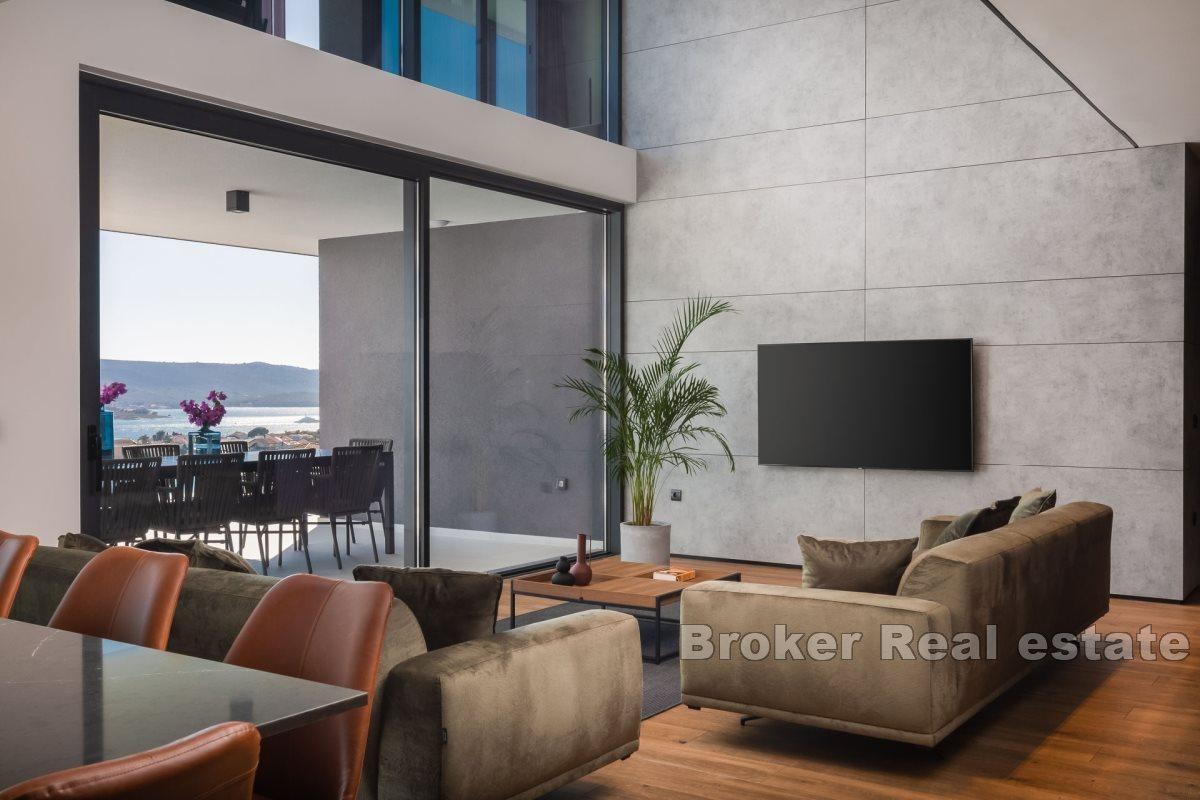 Luxury modern villa with panoramic sea view