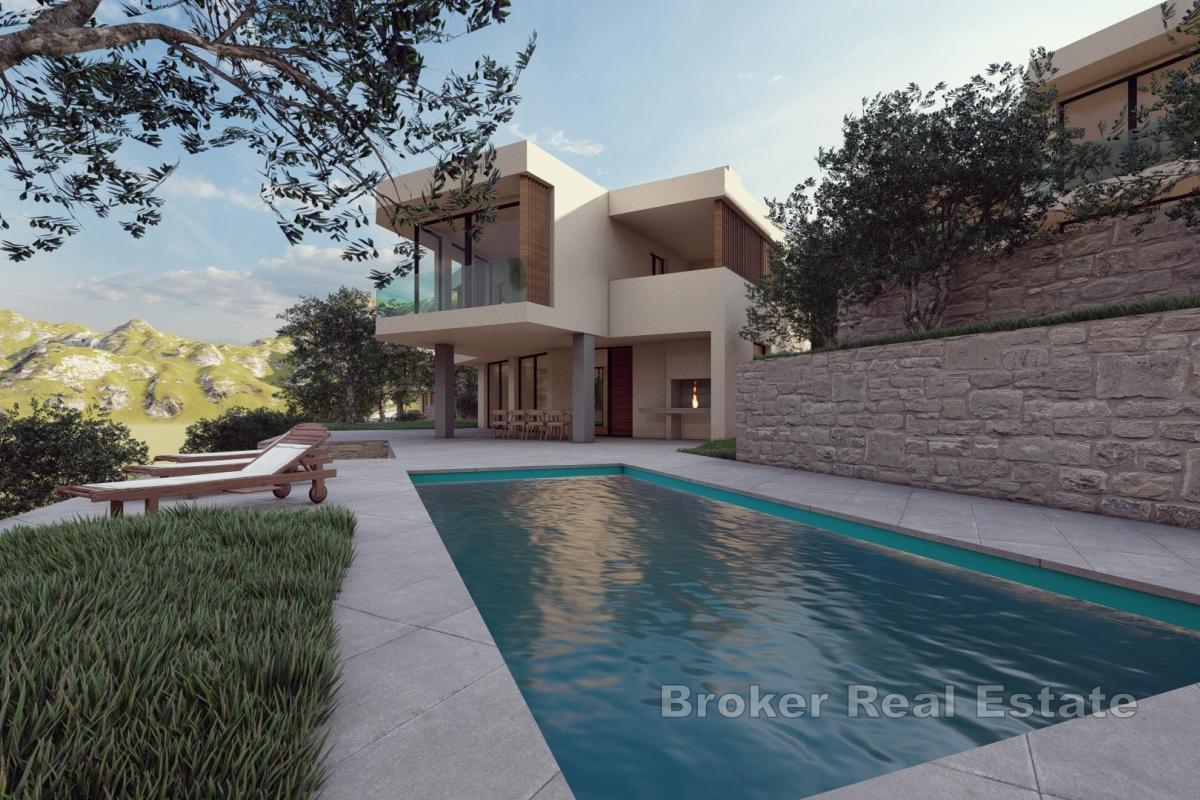 Villa in ruhiger Lage mit Panoramablick auf das Meer