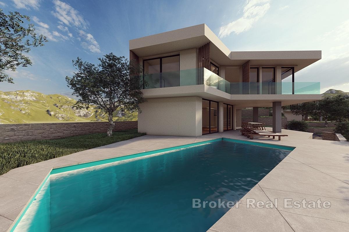 Villa in ruhiger Lage mit Panoramablick auf das Meer