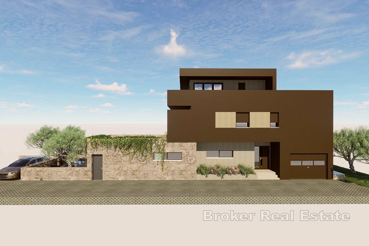 Terreno edificabile con progetto di costruzione della villa