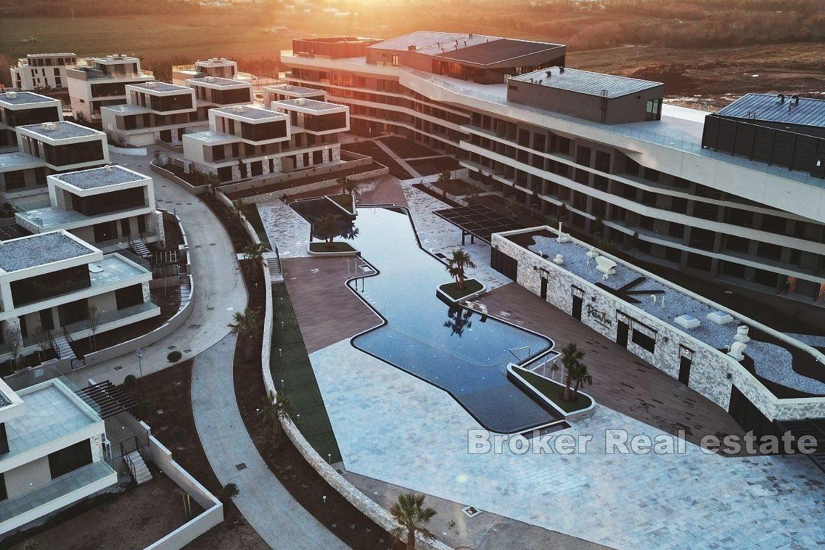 Apartments inside a modern complex