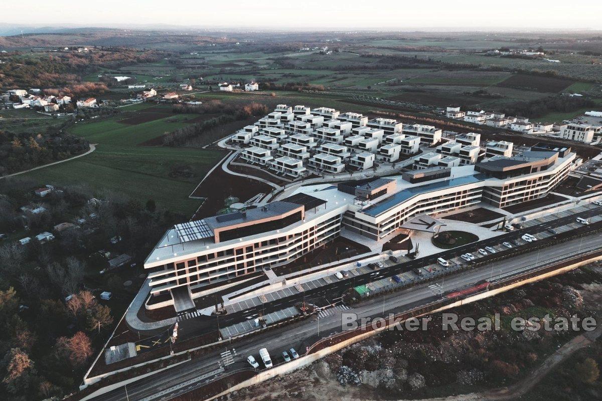 Apartments inside a modern complex