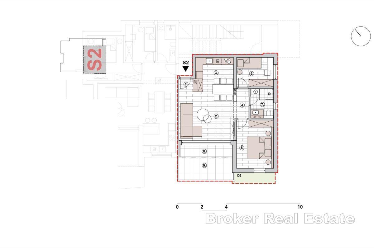 Luksusowy apartament z widokiem na morze
