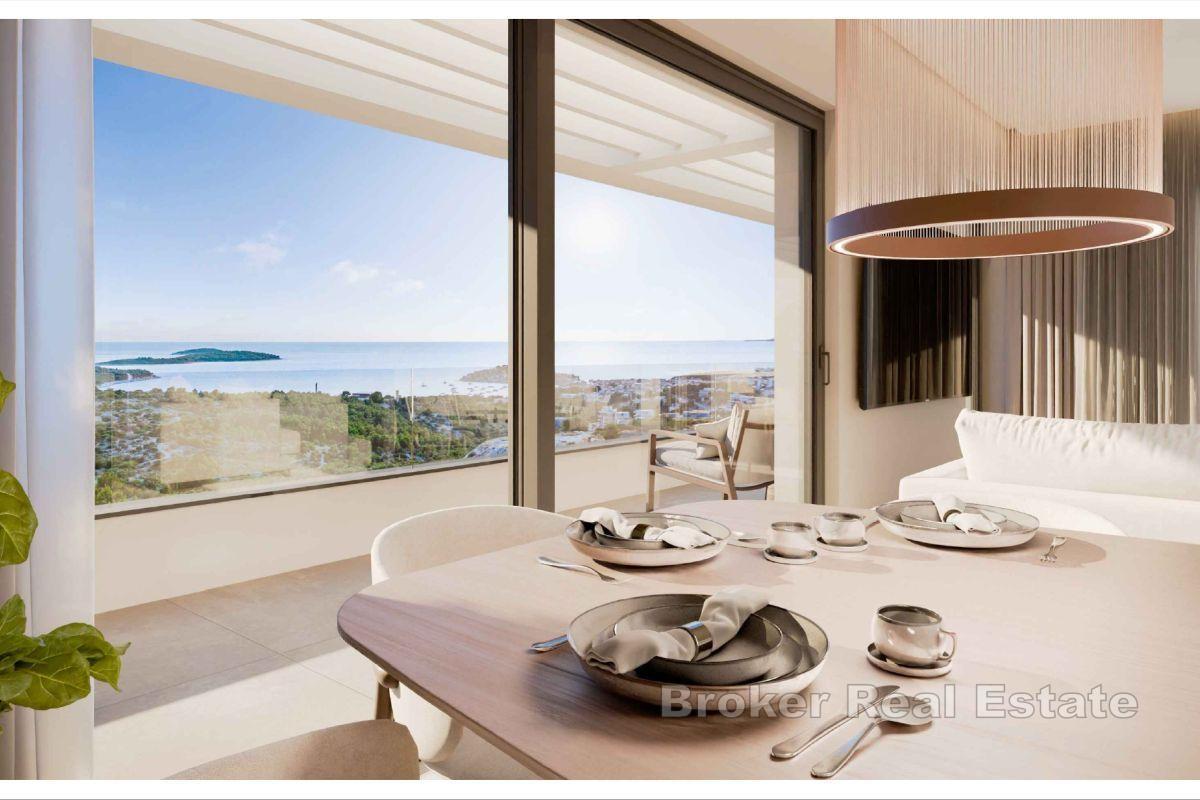 Moderno appartamento con vista mare in un nuovo edificio