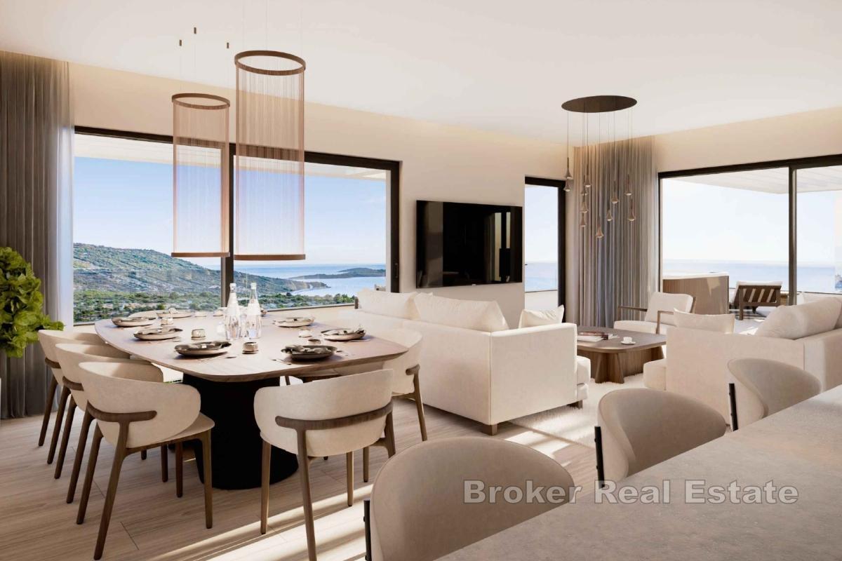 Attico moderno con vista mare all'interno di un nuovo edificio