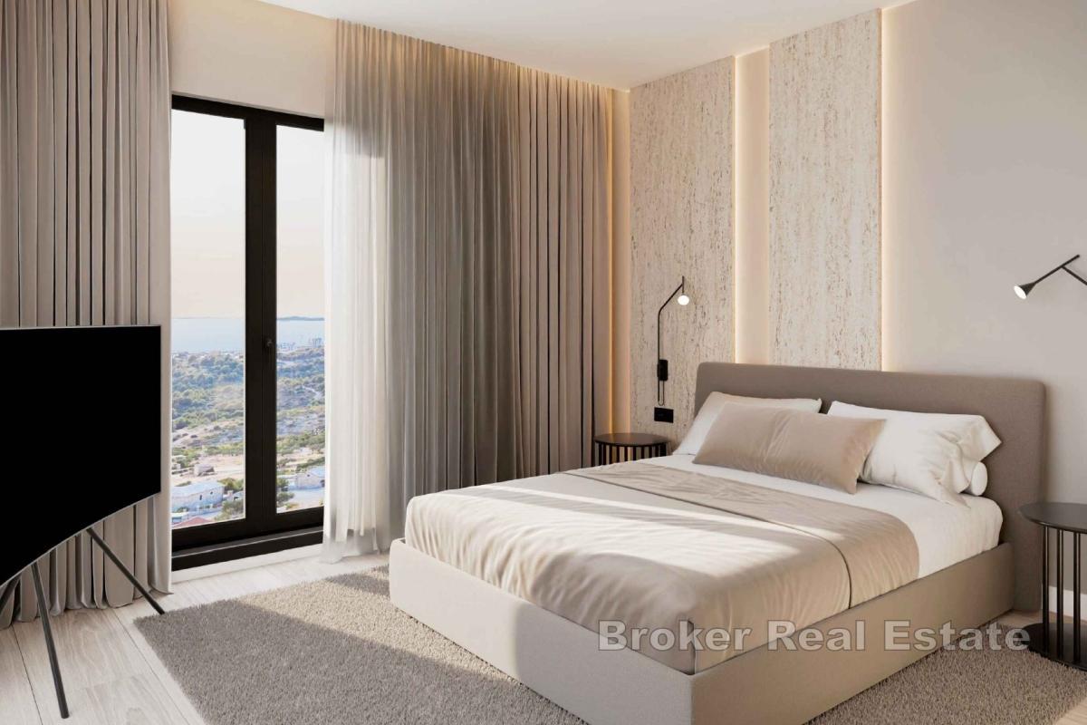 Attico moderno con vista mare all'interno di un nuovo edificio