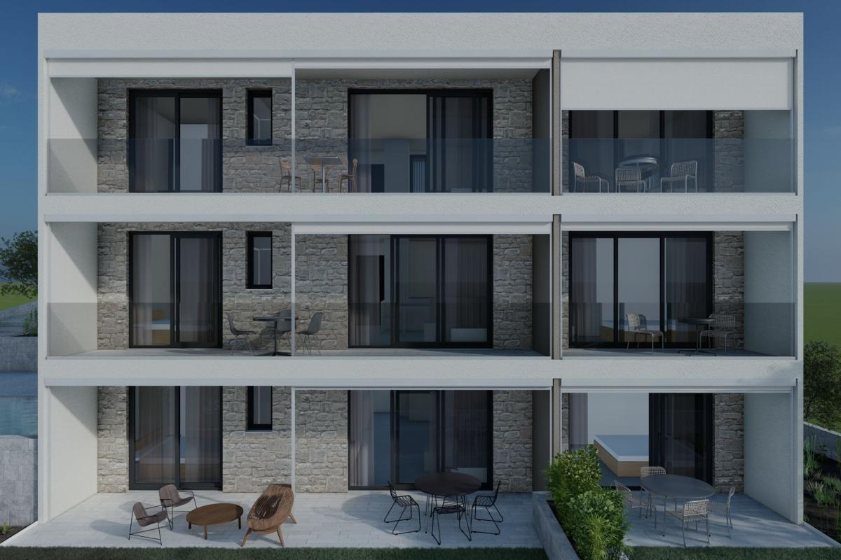 Dreistöckige Wohnung mit Meerblick