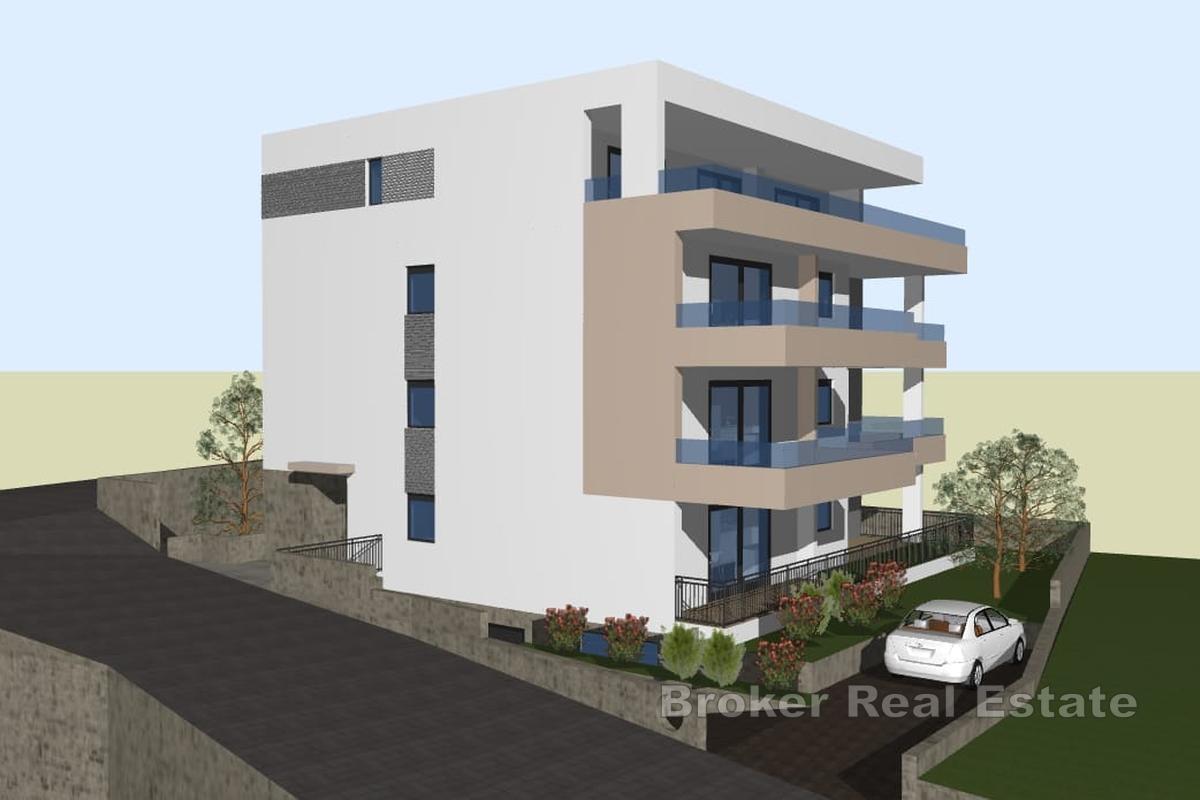 Appartamento con vista mare in un edificio di nuova costruzione