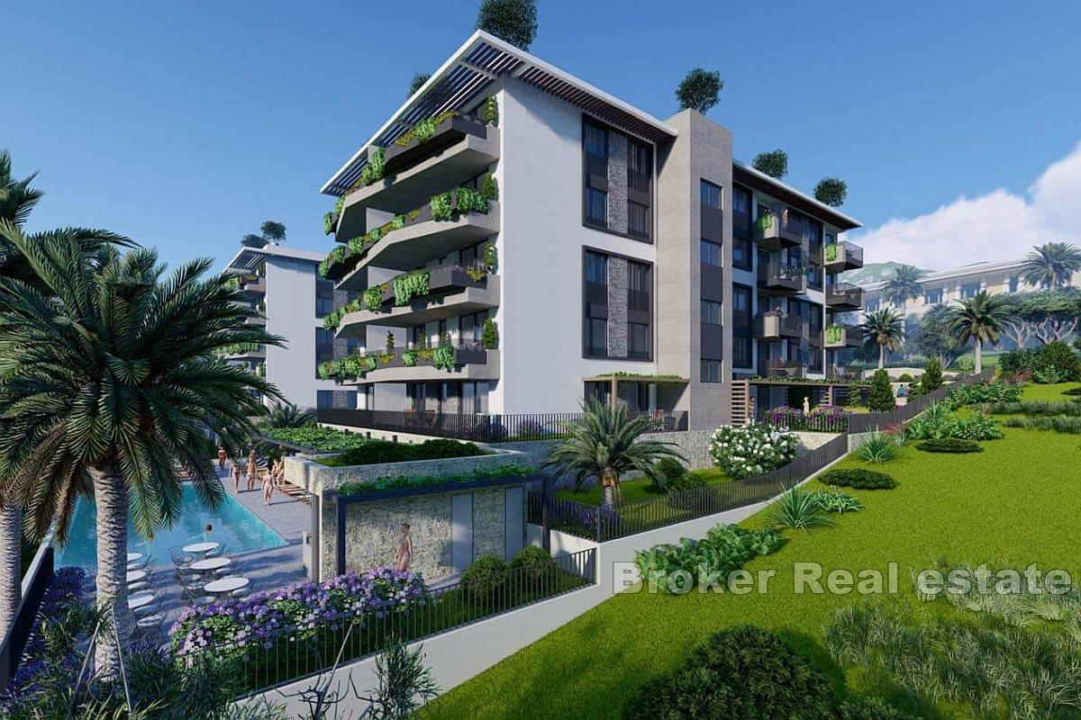 Atraktivní apartmány v novostavbě blízko moře as výhledem na moře