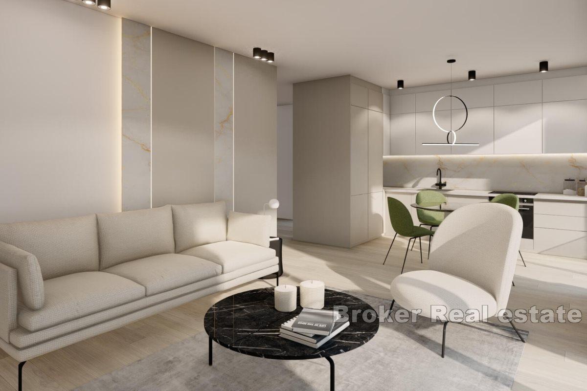 Atraktivní apartmány v novostavbě blízko moře as výhledem na moře