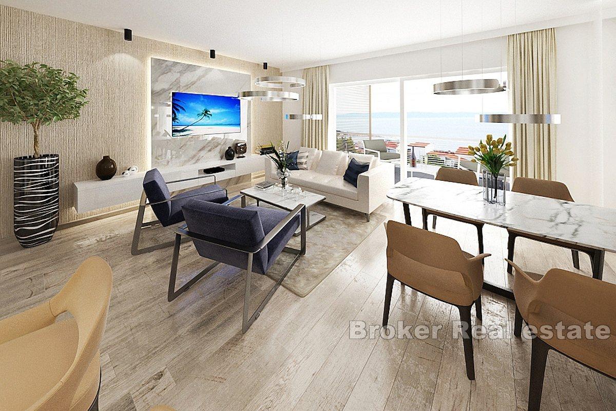 Atrakcyjne apartamenty w nowym budynku blisko morza i z widokiem na morze