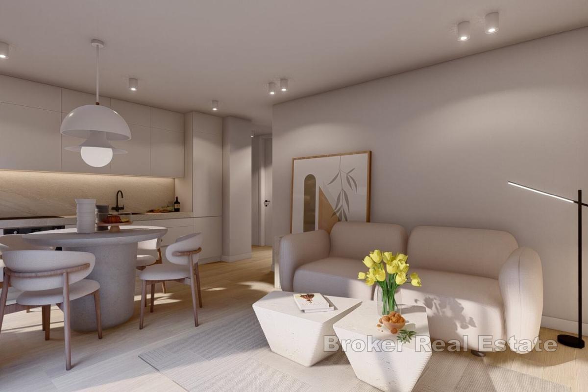 Wunderschöne Dreizimmerwohnung in einem Neubau mit Meerblick