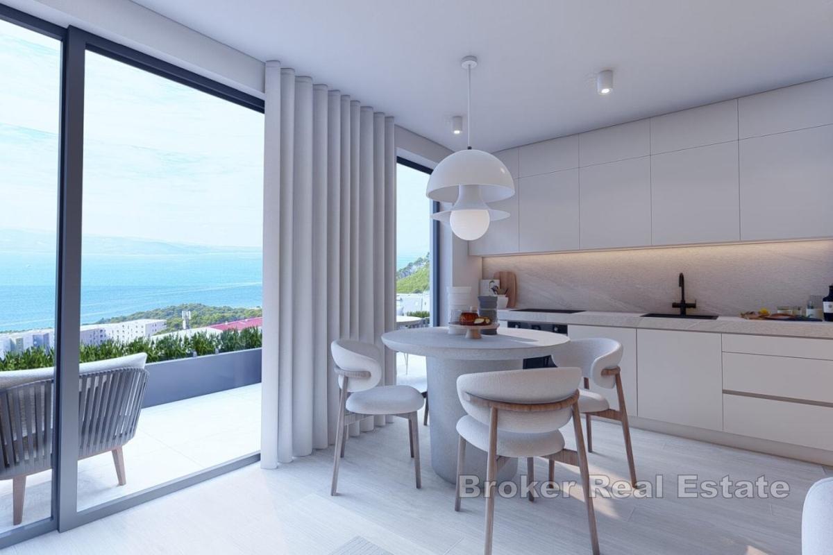 Wunderschöne Dreizimmerwohnung in einem Neubau mit Meerblick