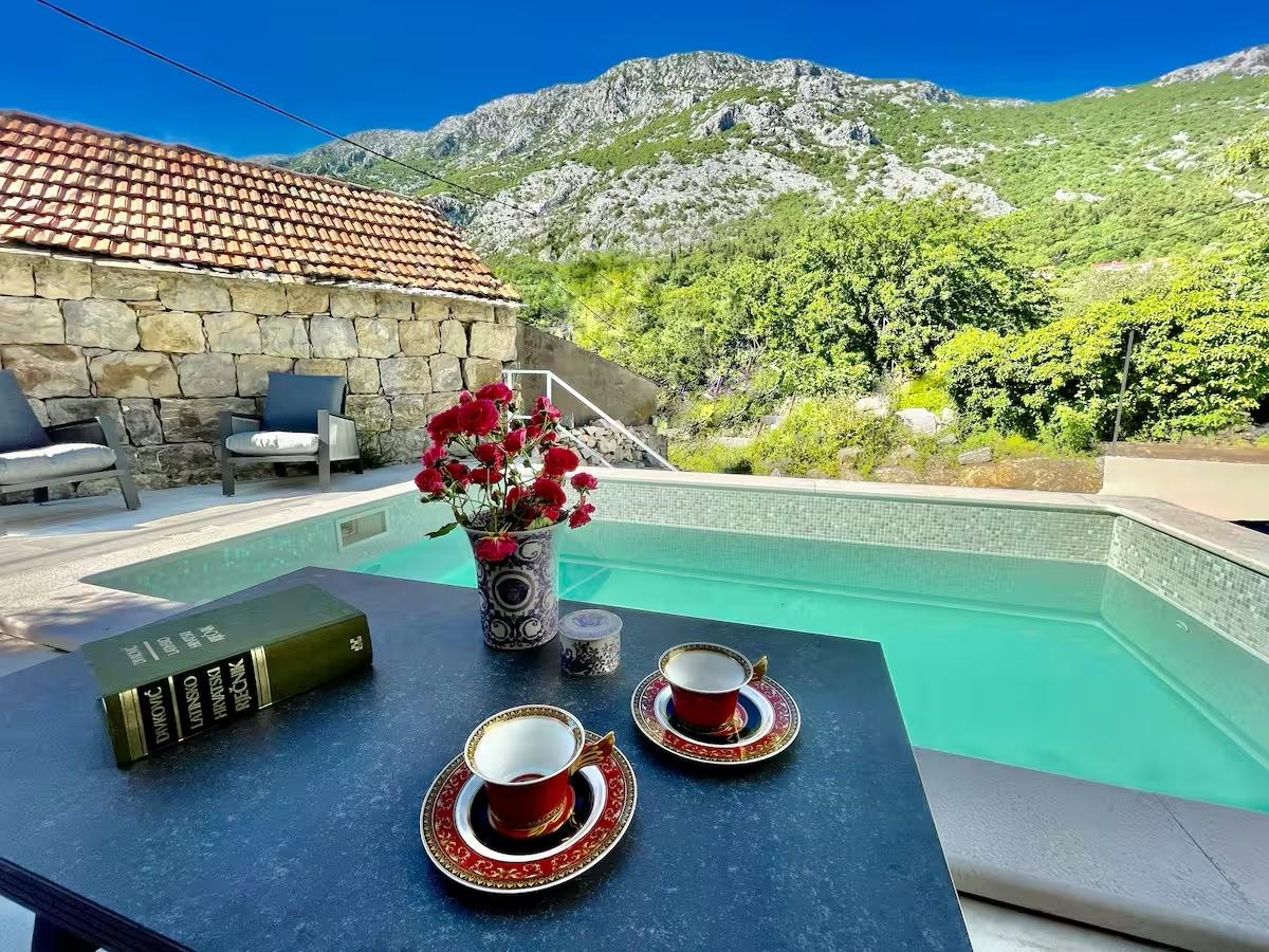 Authentic stone house with swimming pool and garden