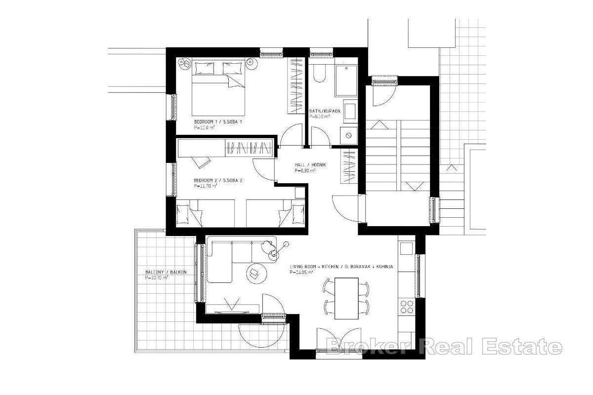Neubau – Wohnung mit Meerblick