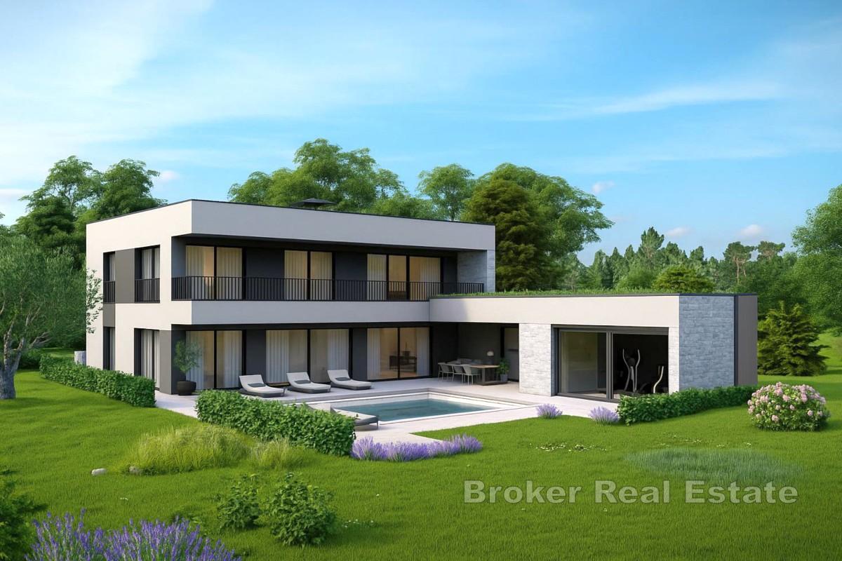 Villa moderna con piscina e terrazza panoramica