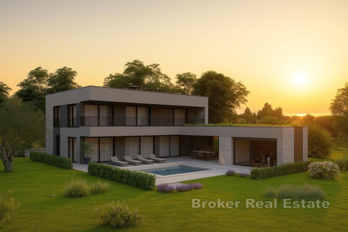 Villa moderna con piscina e terrazza panoramica