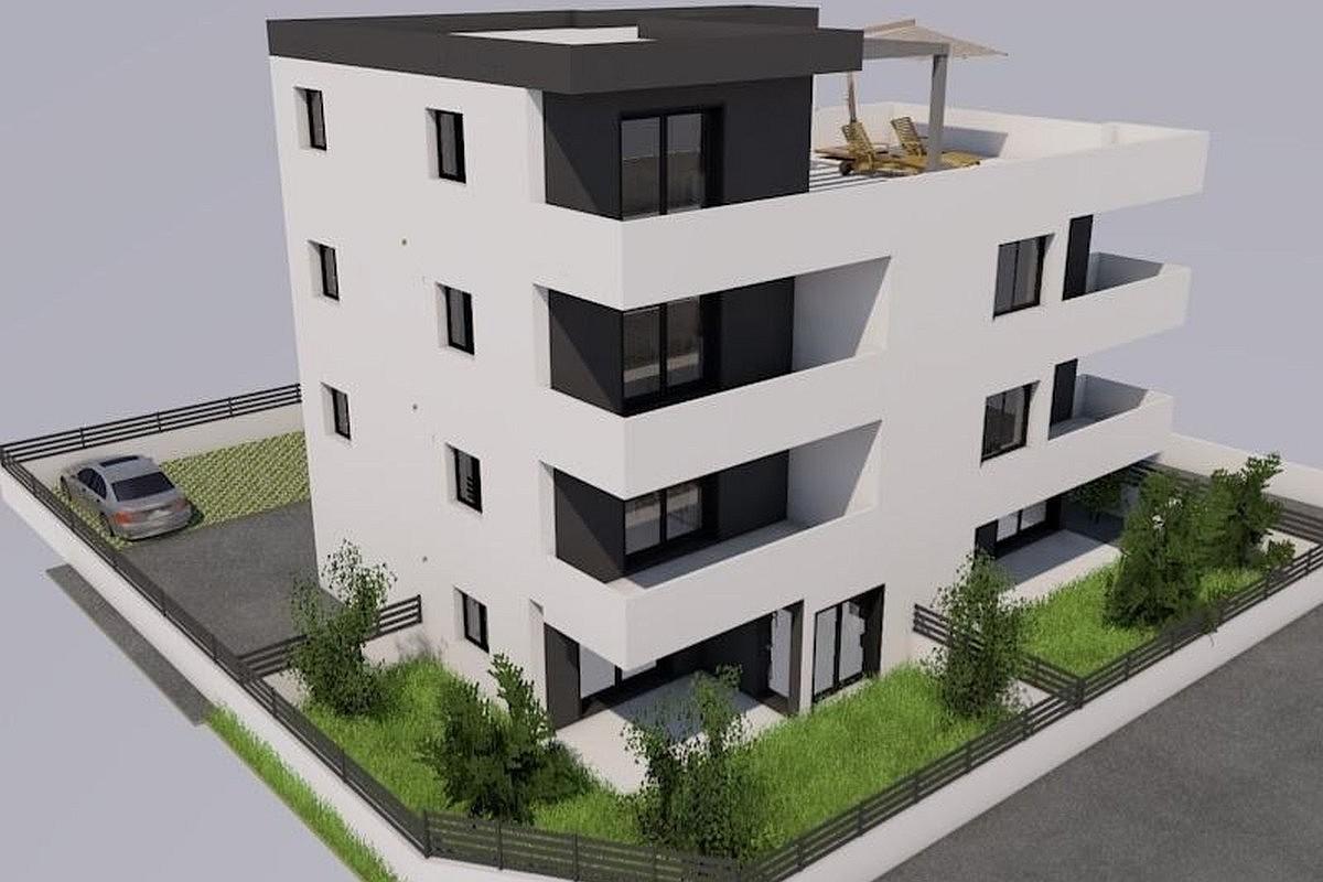 Moderno appartamento in un nuovo edificio con vista mare