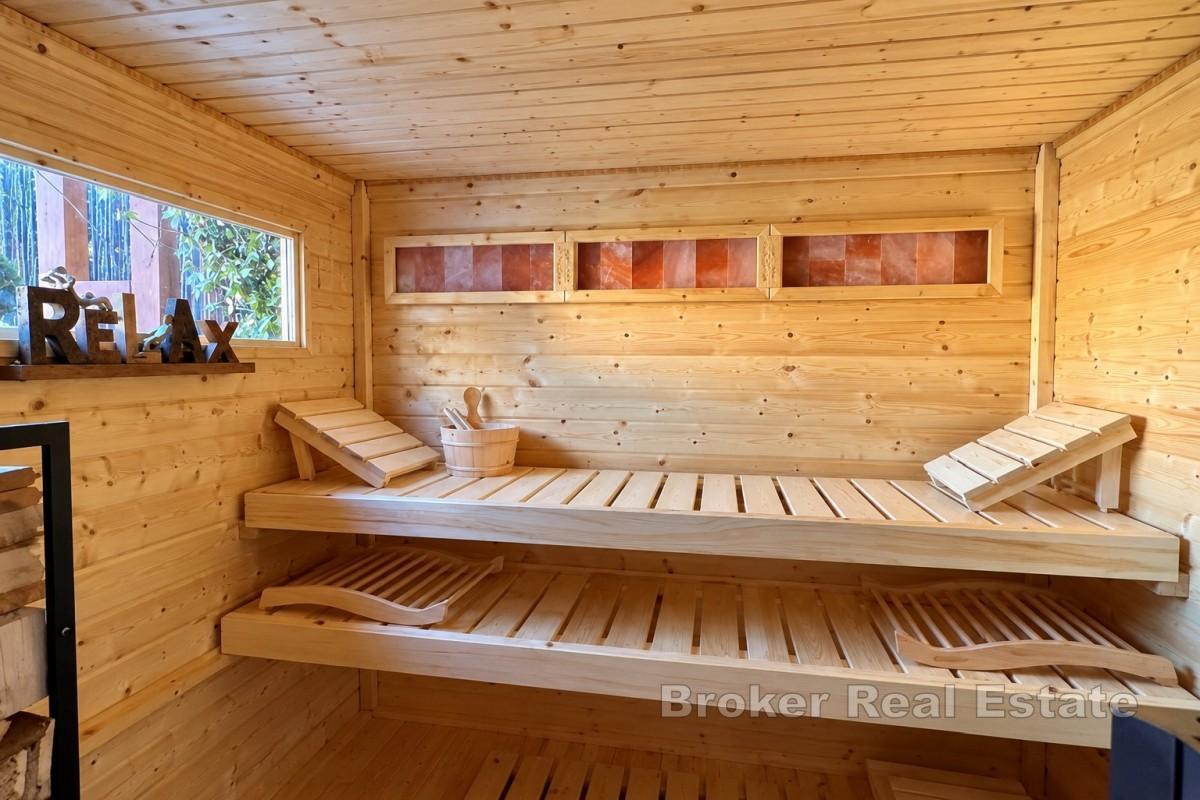 Vila s výhledem na moře, bazénem a wellness zónou