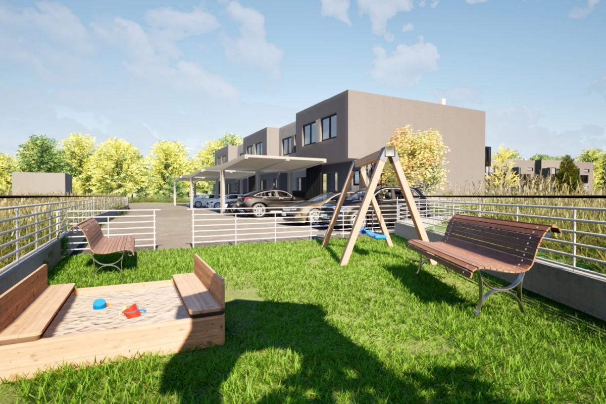 Casa a risparmio energetico con terrazza