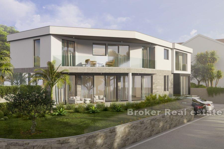 Villa with pool under construction