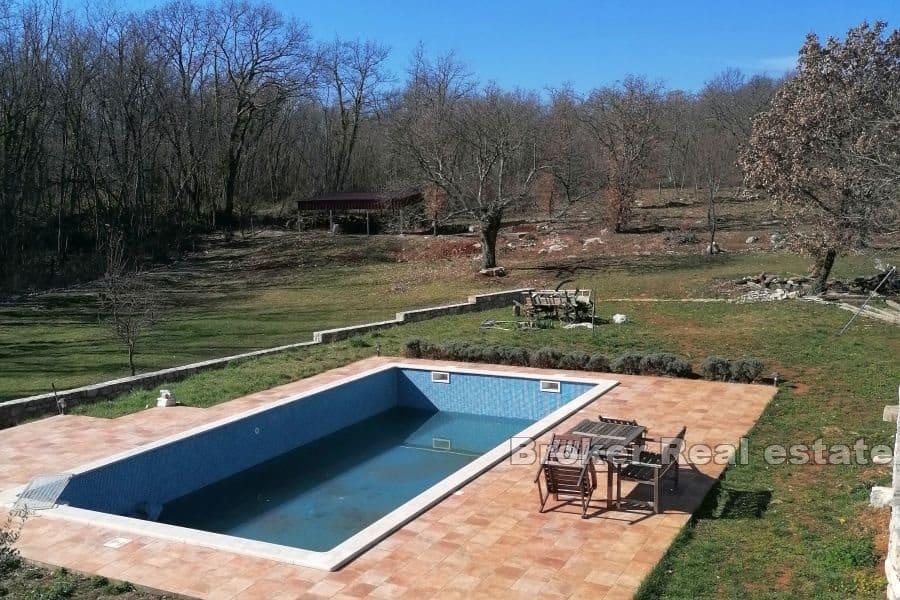 Stone house on a large property