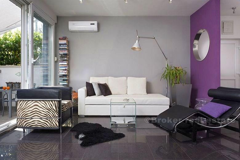 Designer møblert leilighet, med privat tilgang til stranden, til leie