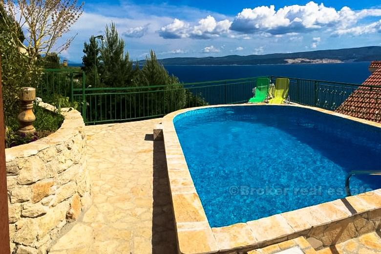 Dům / Villa, výhled na moře, Omiš