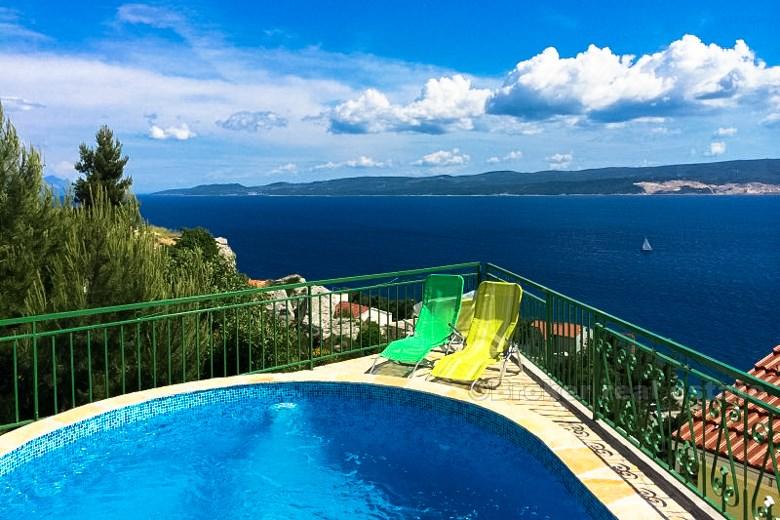 Dům / Villa, výhled na moře, Omiš