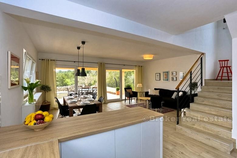 Hus / Villa på ön Dugi Otok, ny byggnad med utsikt över havet, till försäljning