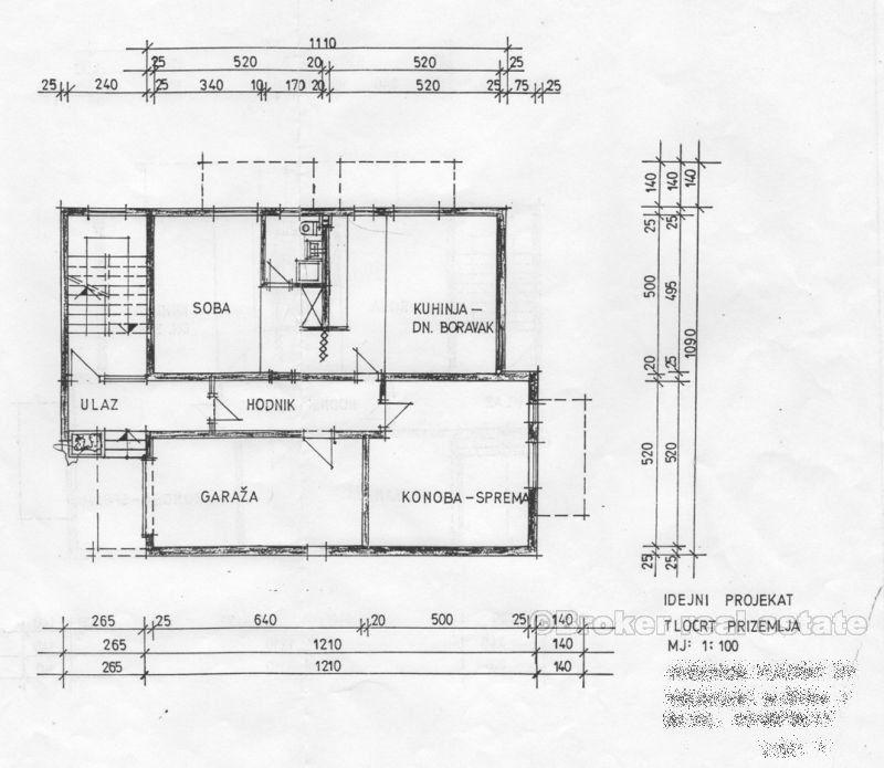 Huset / villa, havsutsikt, ön Brac