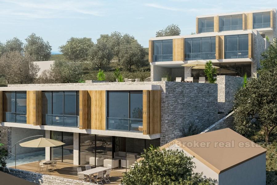 Terrain à bâtir avec un projet pour la construction de villas de luxe, à vendre