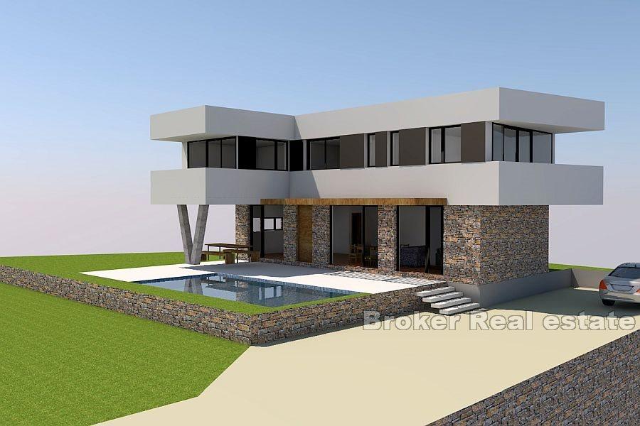 Villa vue mer en construction