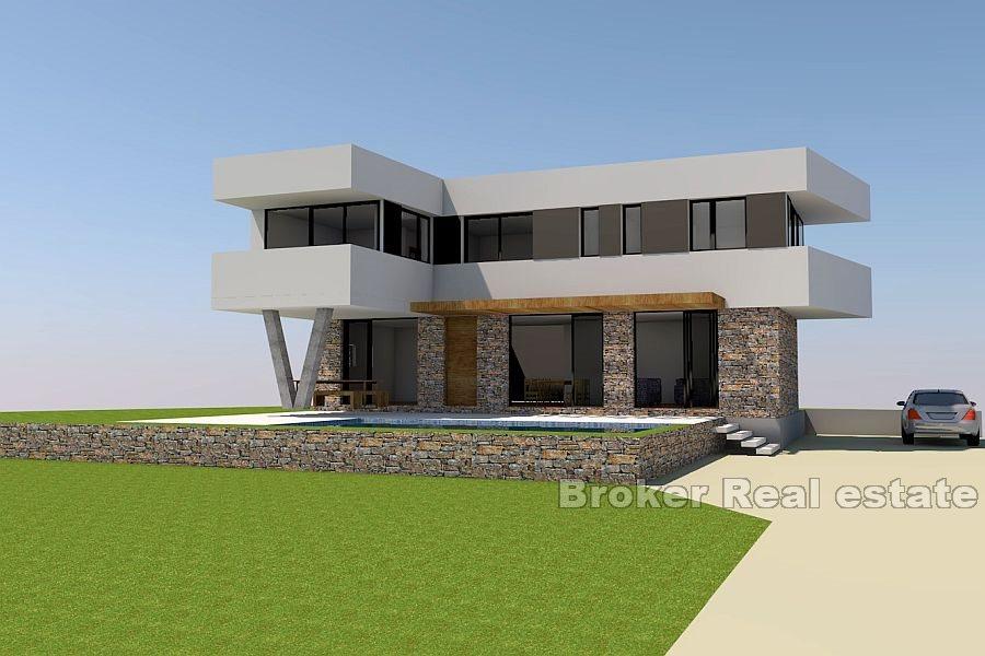 Villa vue mer en construction