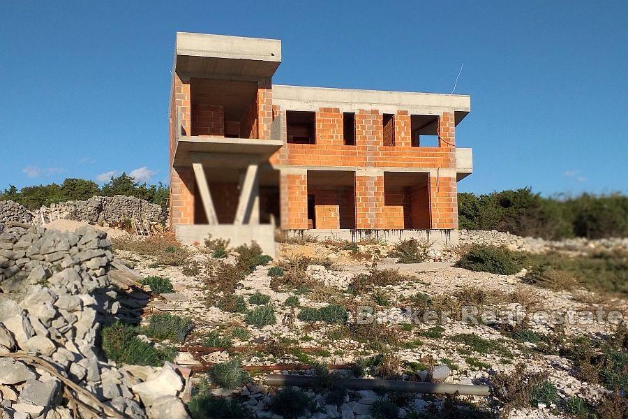 Villa vue mer en construction