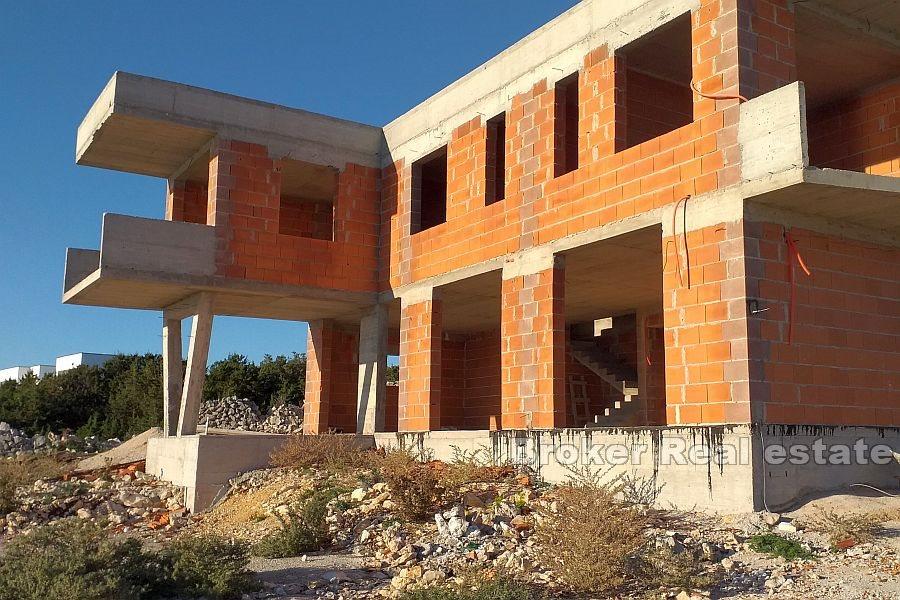 Villa vue mer en construction