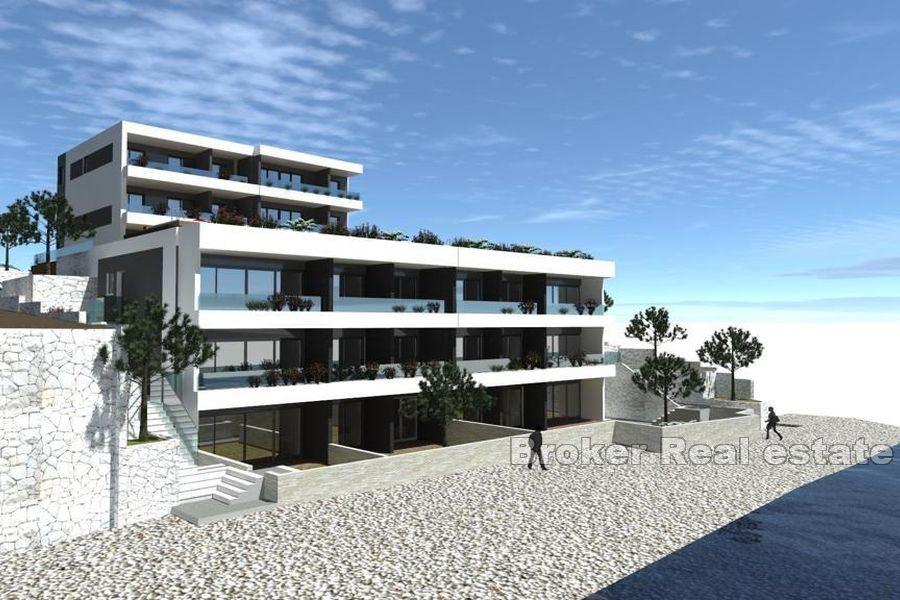 Nová výstavba, apartmány v první řadě k moři
