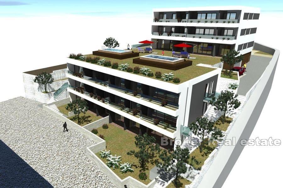 Nová výstavba, apartmány v první řadě k moři