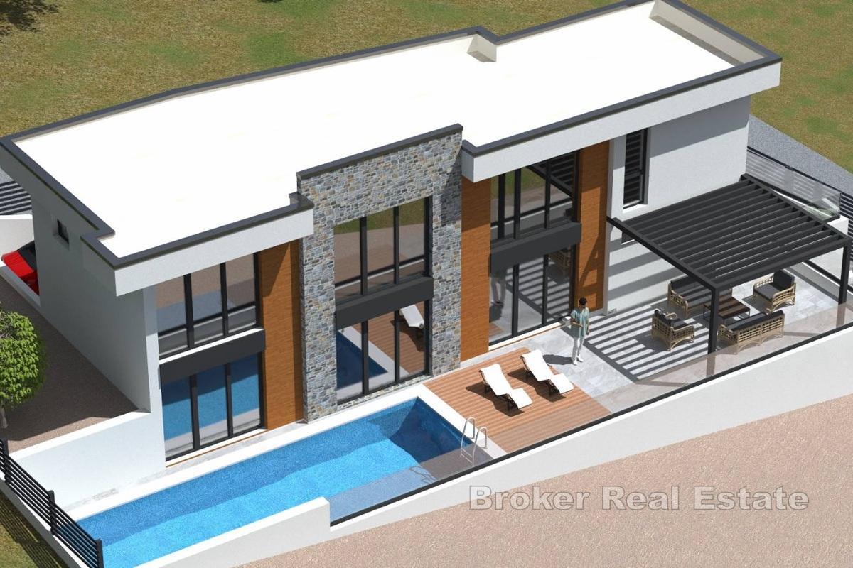 Villa moderna con vista mare e piscina