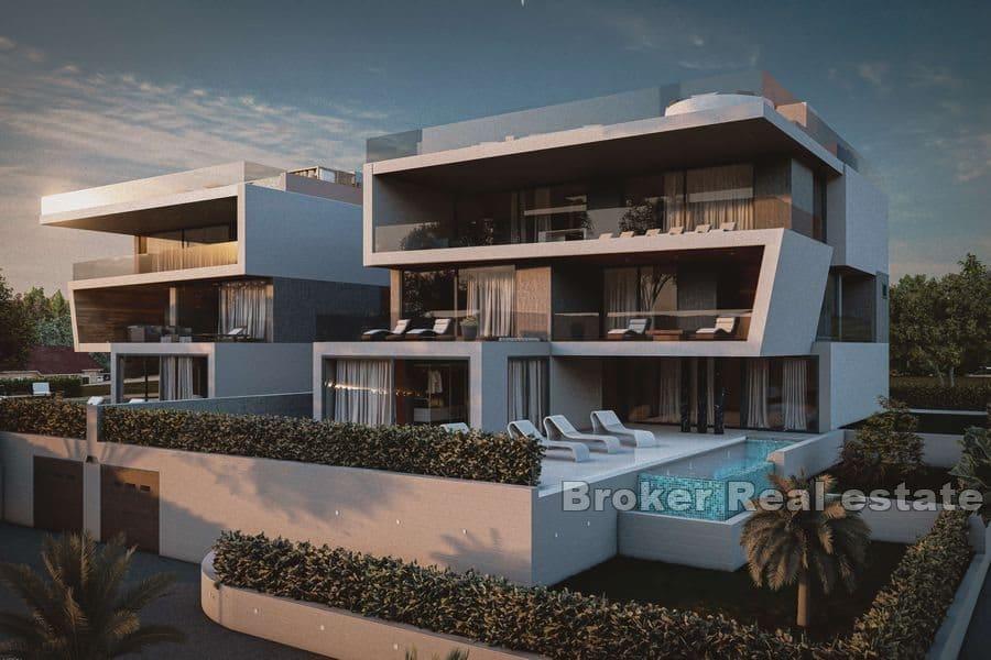 Apartmány ve druhé řadě od moře