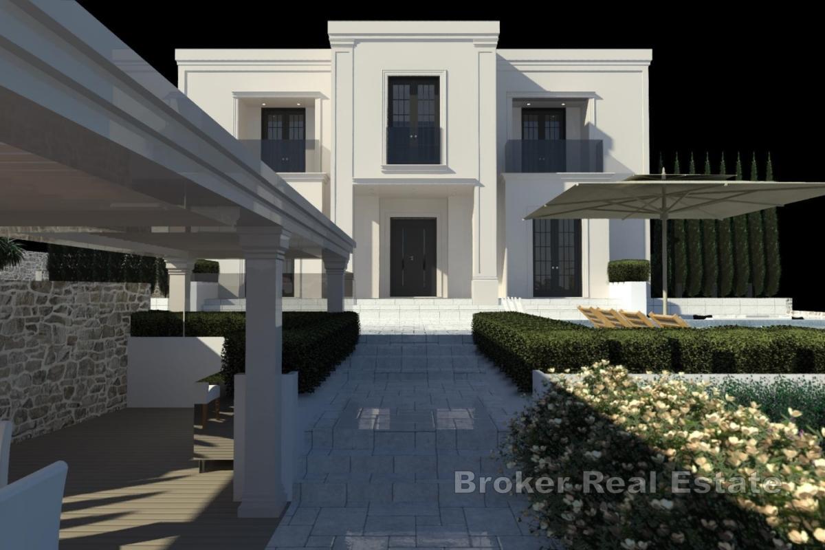 Terreno edificabile con progetto preliminare, prima fila mare