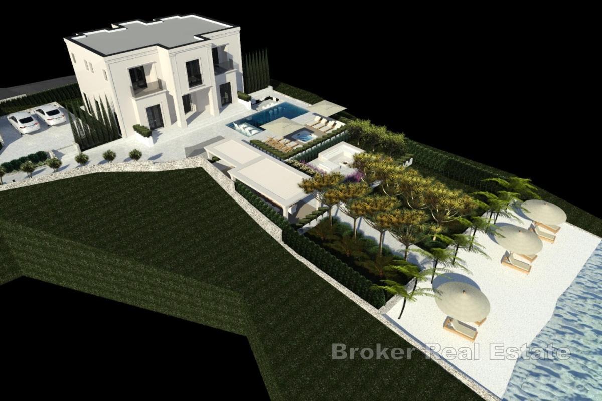 Terreno edificabile con progetto preliminare, prima fila mare