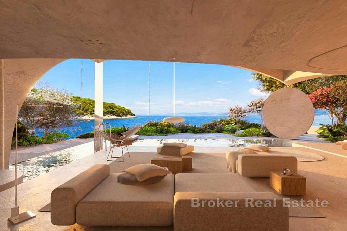 Terrain constructible exceptionnel avec projet de villa de luxe en bord de mer