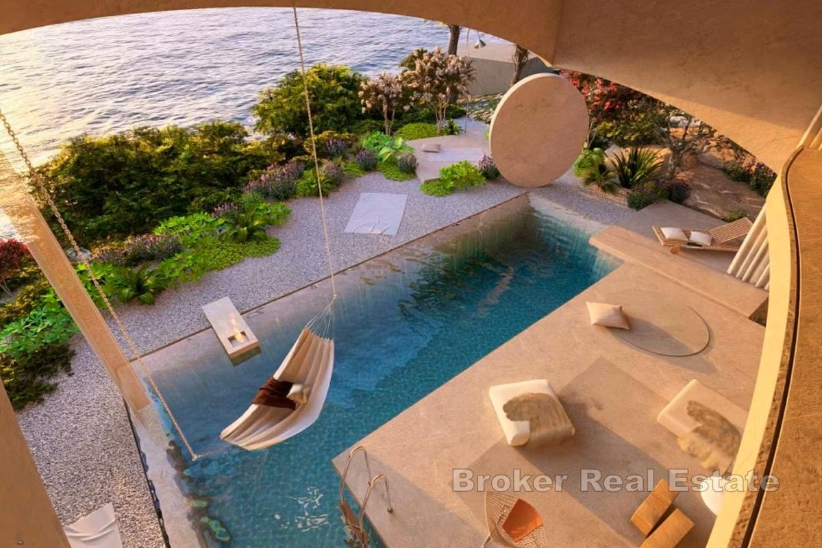 Terrain constructible exceptionnel avec projet de villa de luxe en bord de mer