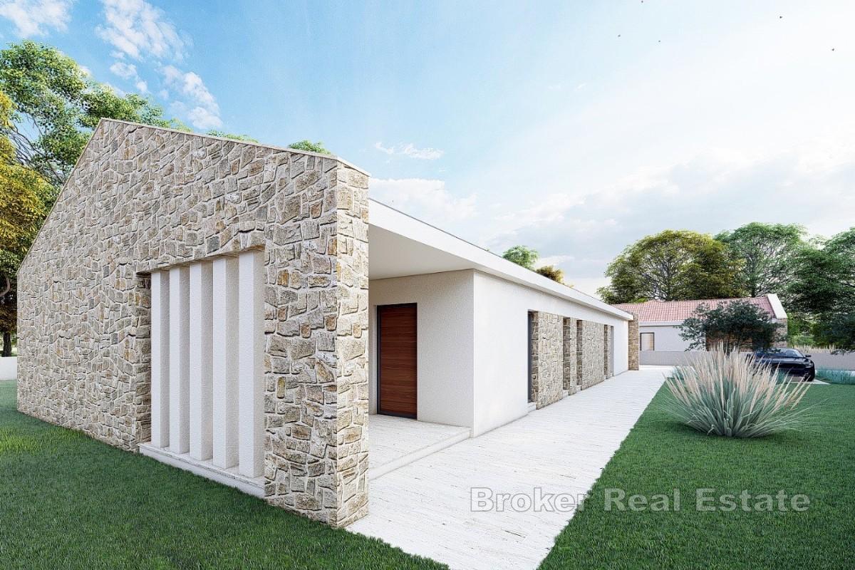 Terrain constructible avec projet et permis