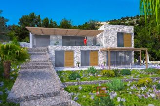 008 2022 04 unfinished villa first row to the sea Rogoznica for sale