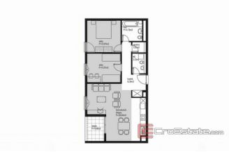 0013 2025 70 two bedroom apartment with garage and sea view Znjan for sale