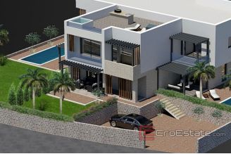007 2022 310 house with roof terrace and sea view Sibenik for sale